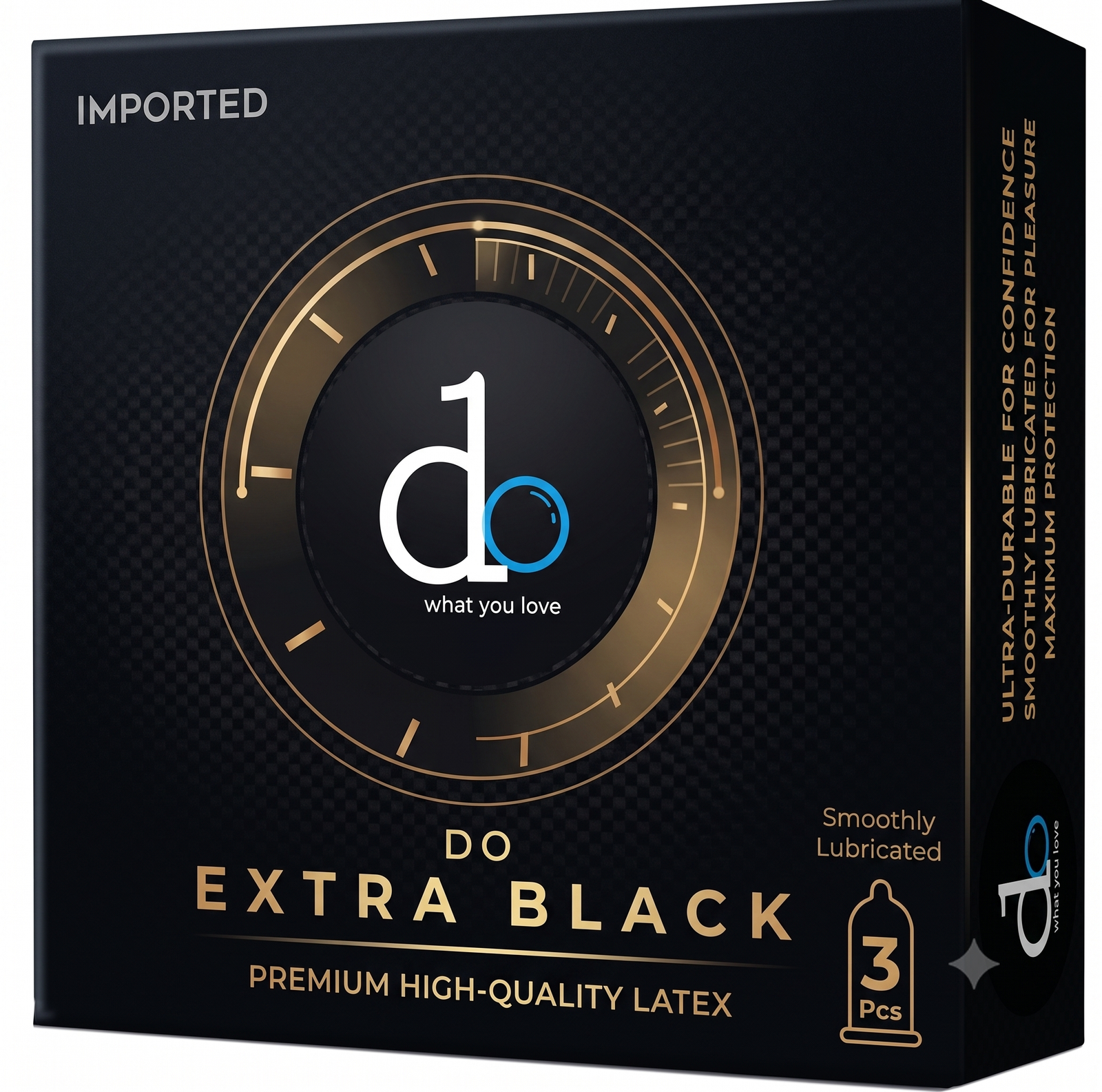 Do Condom Black 3pcs: Premium Protection